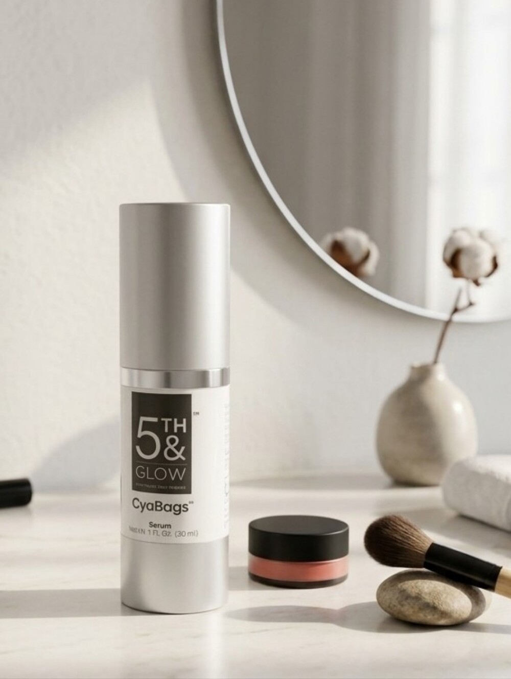 5th & Glow CyaBags Serum Eye Care Serum 1 Oz. Bottle
